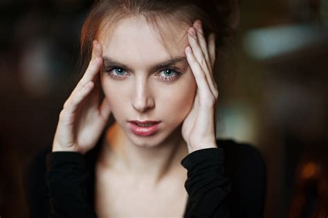 Victoria Vishnevetskaya Women Face Maxim Maximov Portrait Depth Of