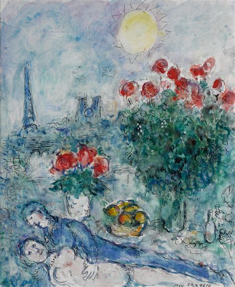 Sold Price Marc Chagall Les Amoureux Aux Bouquets Rouges November