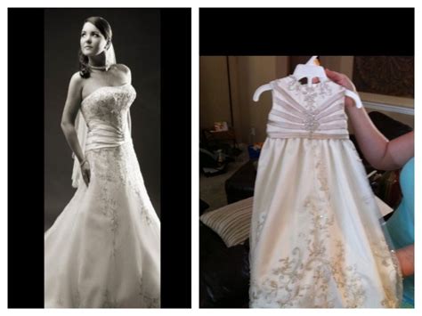 If this sounds like something you'd. Wedding dress turned baby dedication/Christening gown ...