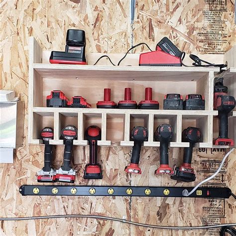 Drills vary enormously in price and features but even a moderately priced cordless drill will have useful features. Cordless Drill Organizer | Garage workshop organization ...