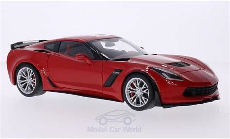 Diecast Model Cars Chevrolet Corvette C7 118 Autoart Z06 Red 2014