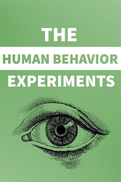 The Human Behavior Experiments 2006 — The Movie Database Tmdb
