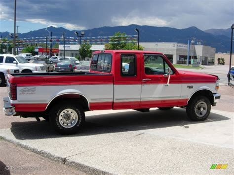 Vermillion Red 1995 Ford F150 Xlt Extended Cab 4x4 Exterior Photo