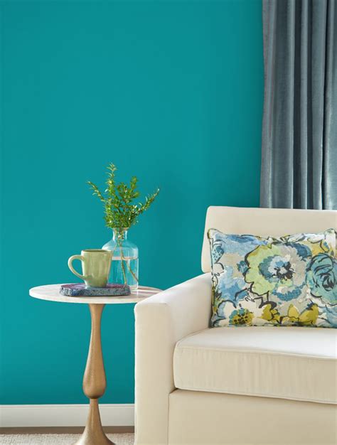 Color Of The Month Fiji Wall Seating Teal Furniture Behr Colors