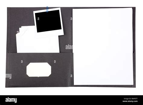 File Folder With White Background Stock Photo Alamy