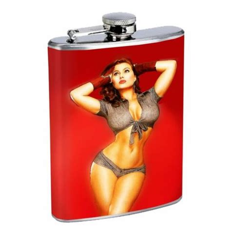 Sexy Pin Up Girl Hips 8oz Stainless Steel Flask Drinking Whiskey Ebay