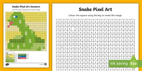 Snake Pixel Art Minecraft