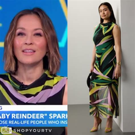 Good Morning America: May 2024 Eva Pilgrim’s Abstract Print Dress