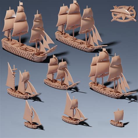 Sailing Ship Miniatures 11200 Models Warship Vessels Black Seas Ebay