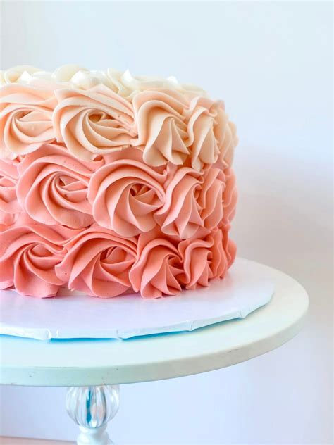 Ombre Rosette Cake Sweetened Memories Bakery