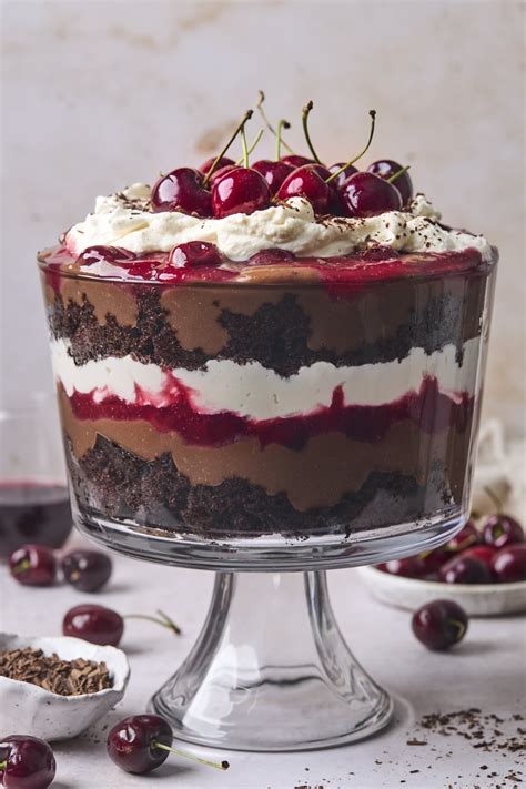 black forest trifle olive and mango