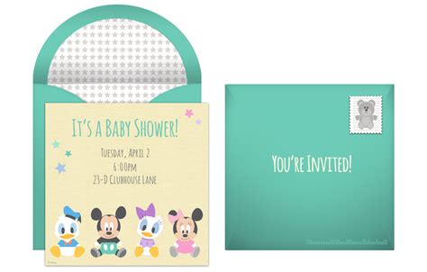 Disney Themed Baby Shower Invitations Baby Shower Invitations
