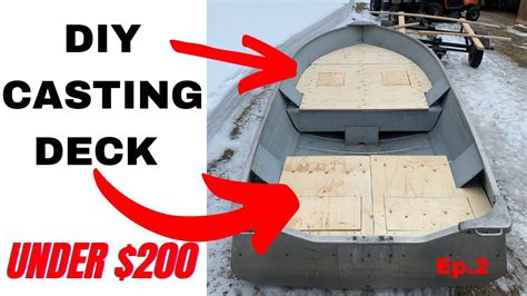 Aluminum Boat Casting Deck Build HOW TO Build A Casting Deck Ep 2