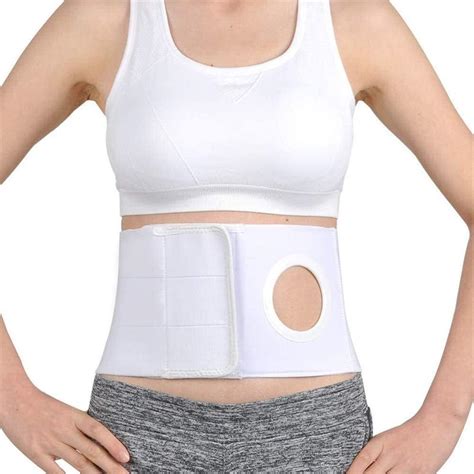 Adjustable Ostomy Hernia Belt With Stoma Opening For Colostomy Bag To