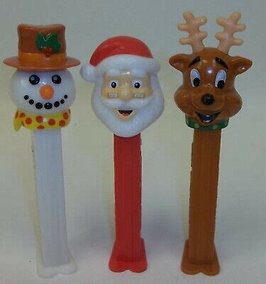Lot Of Vintage Christmas Pez Candy Dispensers Santa Snowman Reindeer EBay
