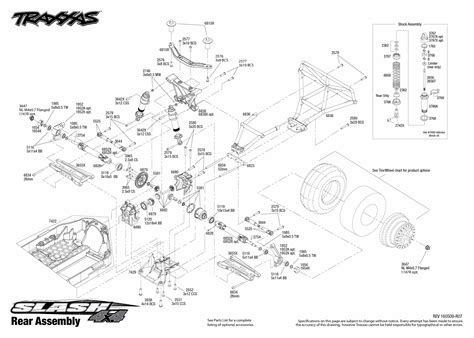Slash 4x4 68086 21 Rear Assembly Exploded View Traxxas