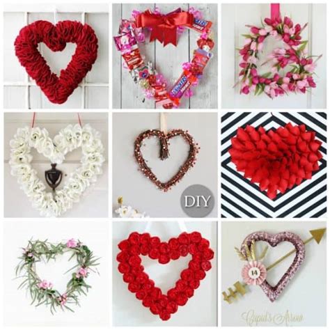 Valentine Wreaths 30 Diy Wreaths For Valentines Day Crafts By Amanda