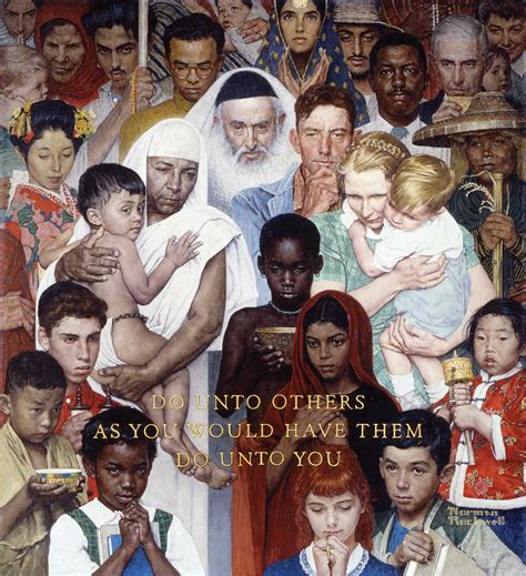 Rockwells Golden Rule Norman Rockwell Museum The Home For