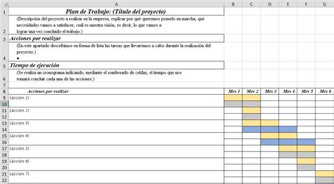 Plantilla Excel De Plan De Trabajo Descarga Plantillas De Excel Riset