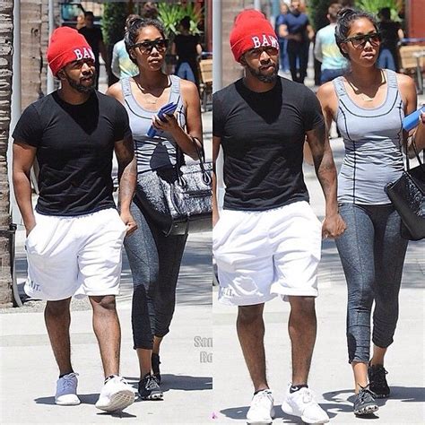 Lovers Stroll Omarion And His Girlfriend Apryl Jones Out And About In