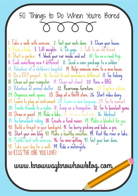 Here is a list of what to do when you're bored for kids: Pin by Miranda B on Things to do | Things to do when bored ...