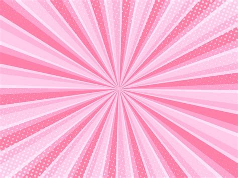 Premium Vector Pink Comic Background With Halftone Pop Art Style Effect