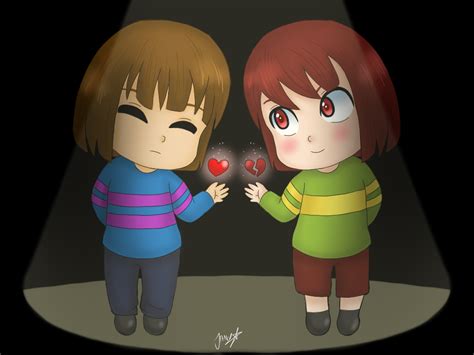 Chibi Frisk And Chara By Jany Chan17 On Deviantart