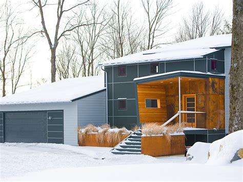 At lake construction and development, we are in the business of building your dreams for you, on schedule and with your budget in mind. Portfolio - Custom Homes - Modern Vermont | Leach ...
