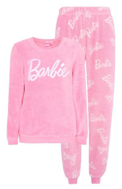Cosy Pink Barbie Pyjamas 2pc Pyjamas Womens Pajamas Women Cute Sleepwear