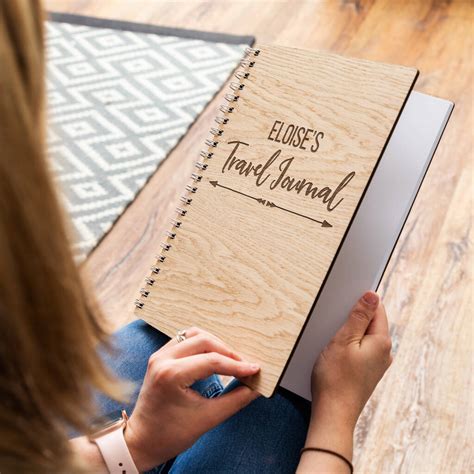 Personalised Wooden Travel Journal Notebook By Mirrorin | notonthehighstreet.com