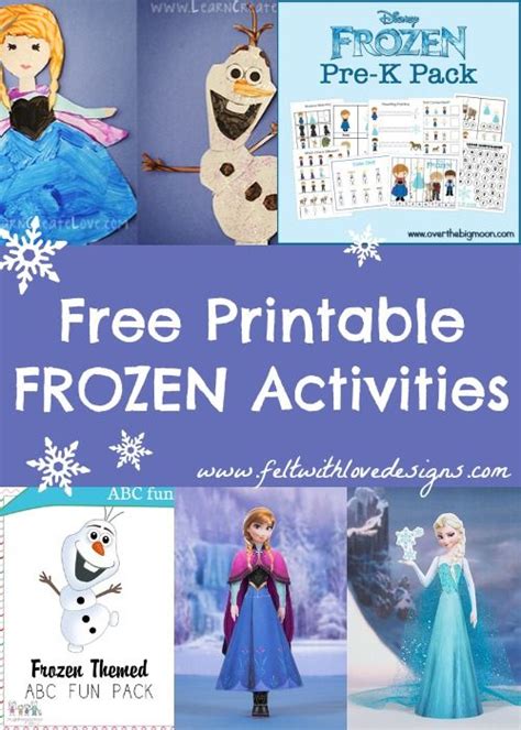 Links With Love Free Frozen Printable Crafts And Activities Felt