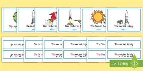 space simple sentence cards teacher made twinkl