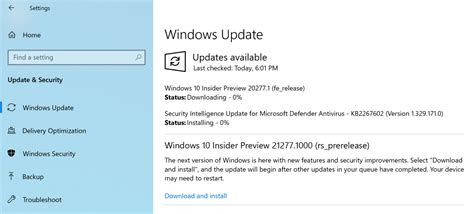 Windowsinsiders Channel Update December 2020