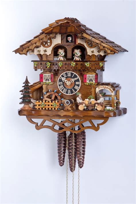 Original Handmade Black Forest Cuckoo Clock Made In Germany 2 6259t