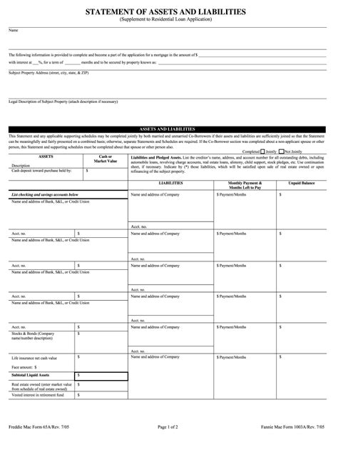 1003a Form Fill Out And Sign Online Dochub