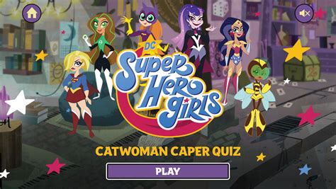 🕹️ play dc super hero girls catwoman caper quiz game free online dc superhero visual quiz game