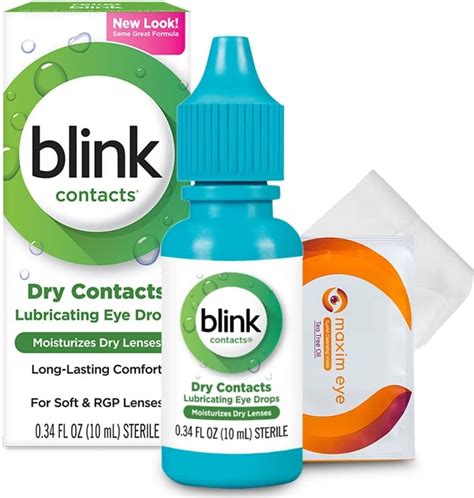 Blink Contacts Lubricating Eye Drops 2 Pack Mild Moderate