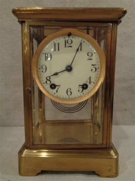 Sold Price Antique Ansonia Crystal Regulator Clock Invalid Date Pst