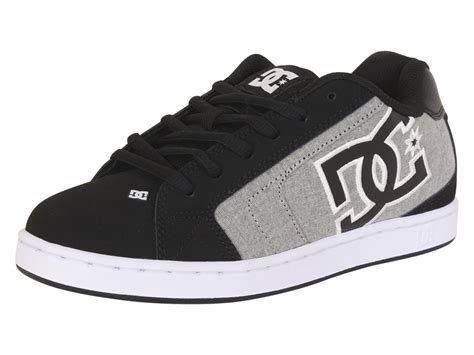 Dc Shoes Dc Shoes Mens Net Se Blackcharcoal Skateboarding Sneakers Shoes