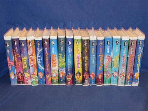 Walt Disney Black Diamond Classics Collection Set Of Vhs Tapes Etsy Unique Items Products