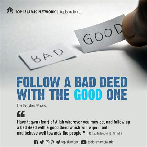 follow a bad deed with the good one⁣⁣ ⁣⁣ the prophet ﷺ said ⁣⁣ have taqwa fear of allah