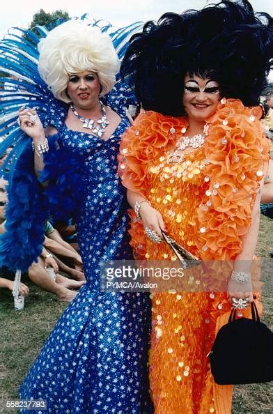 Two Drag Queens At Mardi Gras In Finsbury Park London Uk 2001 News