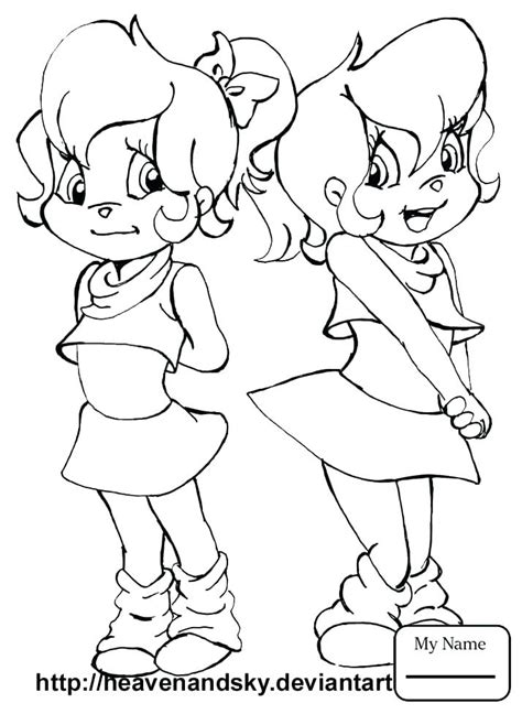 Chipettes Coloring Pages At Getdrawings Free Download