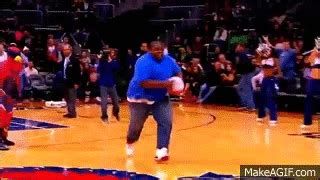 Fat Guy Tries To Dunk On Make A GIF