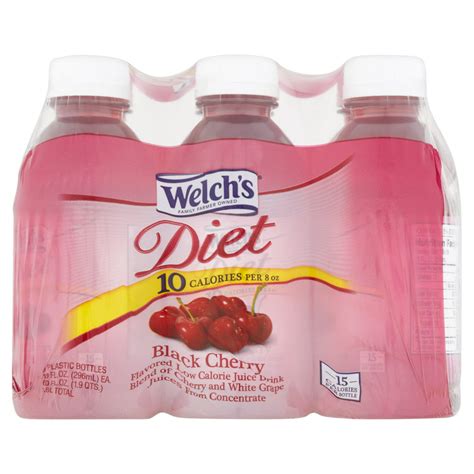 Welchs Diet Black Cherry Juice Drink 10 Fl Oz 6 Count Walmart