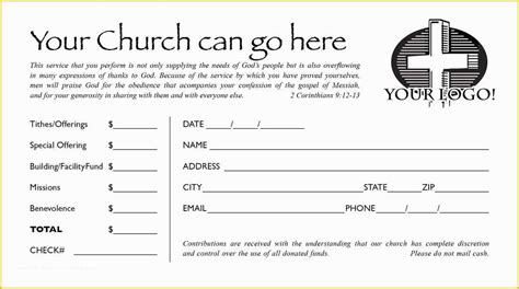 Church Offering Envelopes Templates Free Of 10 Best Of Church Envelopes