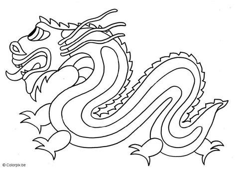 25 idee grote letters alfabet mandala kleurplaat voor kinderen. Kleurplaat Chinese draak - Afb 5662.