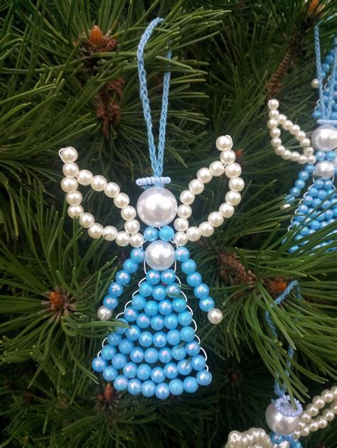 How To Make Beaded Angel Beaded Angel Tutorial English Beading Pattern Christmas Ornament