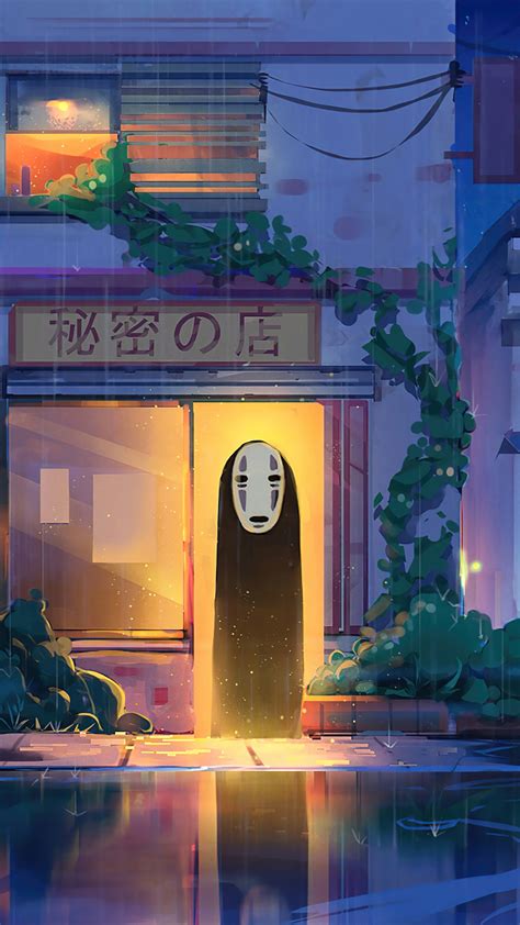 Digital Art Kaonashi Spirited Away Anime 4k Hd Wallpaper