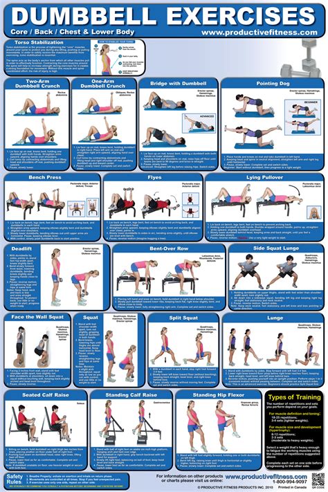 Free Printable Dumbbell Workout Poster Passawhat